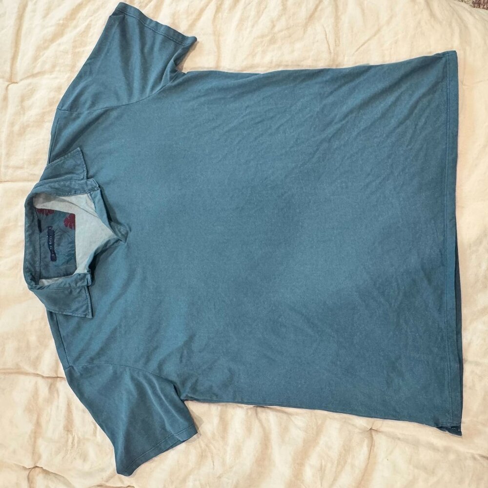 Stone Rose Blue Polo Shirt